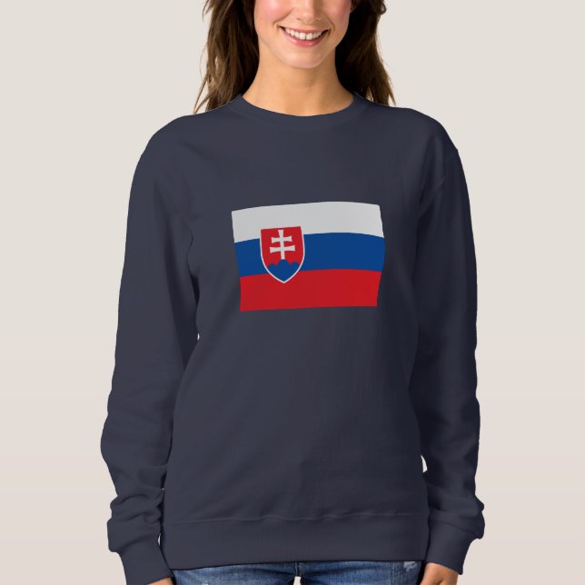 Slovakia Flag T Shirt (Framsida)