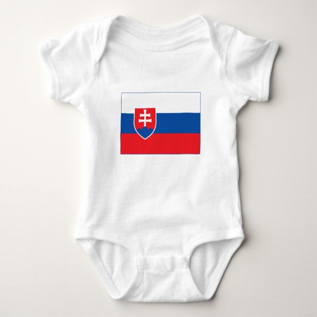 Slovakia Flag T Shirt (Framsida)