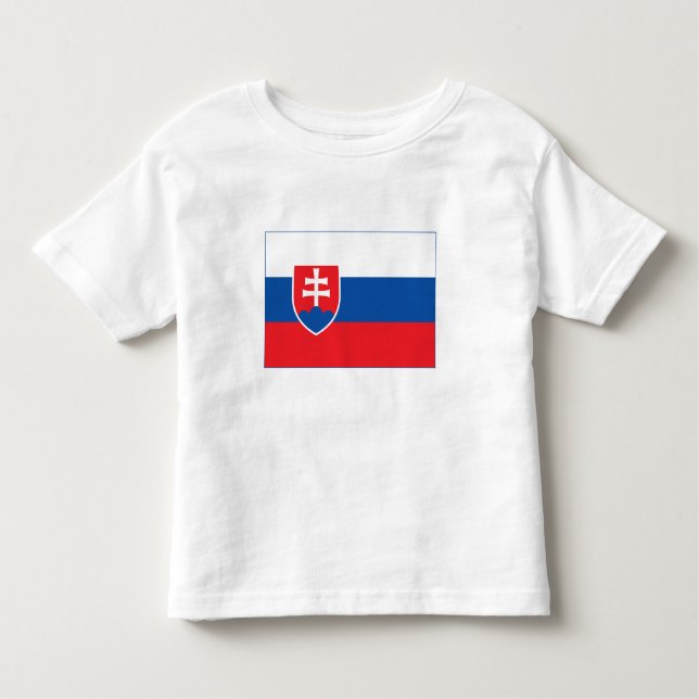 Slovakia Flag T Shirt (Framsida)