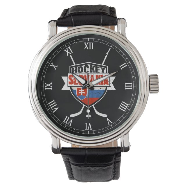 Slovakia Ice Hockey Logotyp Wrist Watch Armbandsur (Framsida)