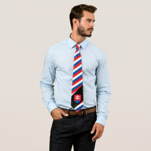 Slovakia Rand Tie, business Slovakia Flagga Slips