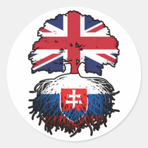 Slovakien, brittiskt Storbritannien, Storbritannie Runt Klistermärke
