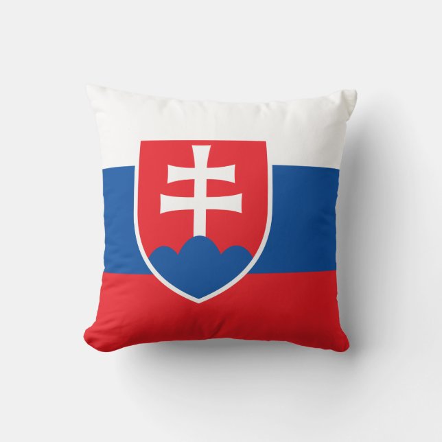 Slovakien Flagga American MoJo Pillow Kudde (Framsida)