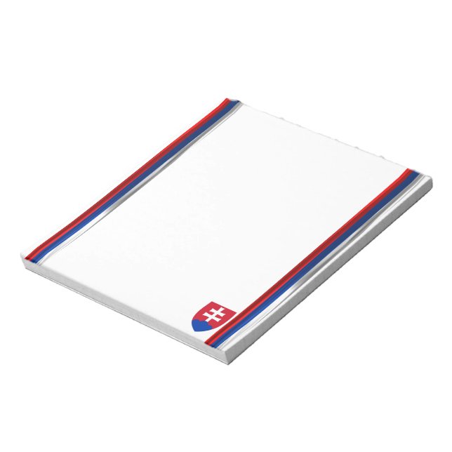 Slovakien flagga anteckningsblock (Roterad)
