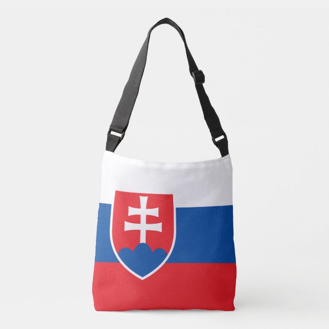 Slovakien Flagga Axelväska (Framsida)