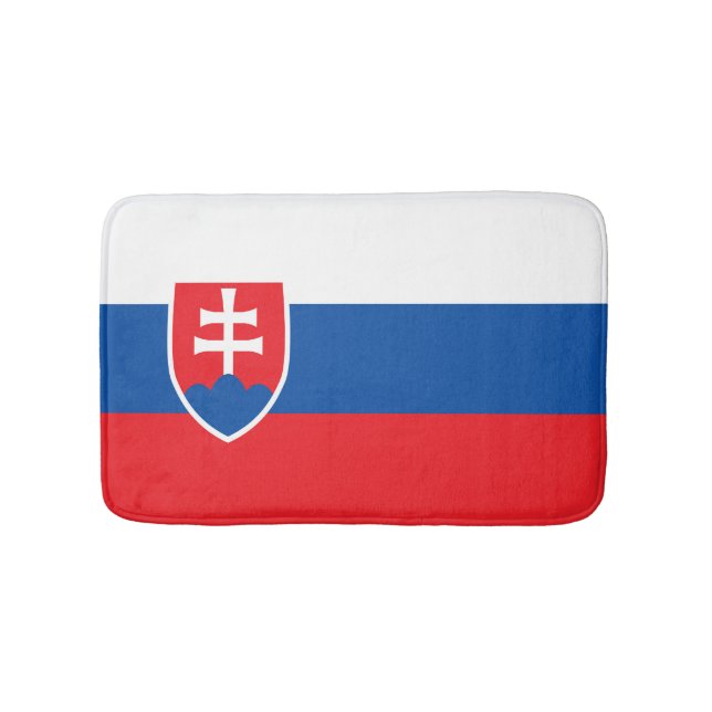 Slovakien flagga badrumsmatta (Framsidan)