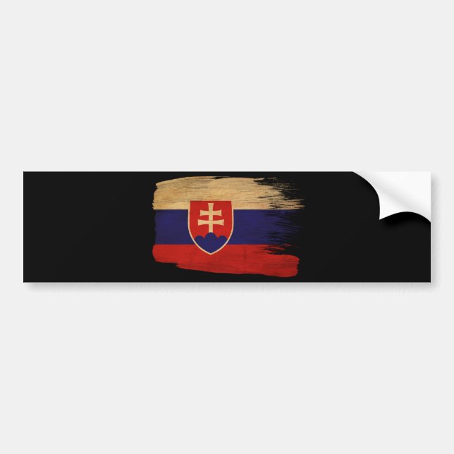 Slovakien flagga bildekal (Framsidan)