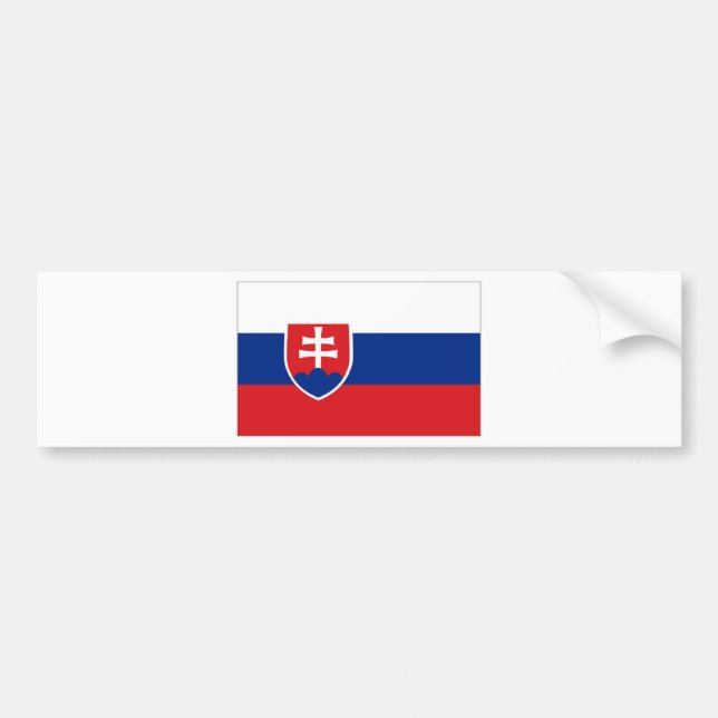 Slovakien Flagga Bildekal (Framsidan)