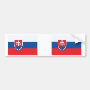 Slovakien flagga bildekal