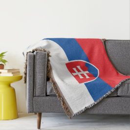 Slovakien flagga filt