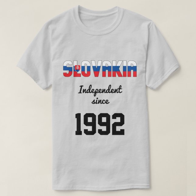 Slovakien Flagga Independence Firande T Shirt (Design framsida)