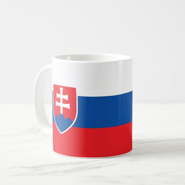 Slovakien Flagga Kaffemugg (Framsida vänster)