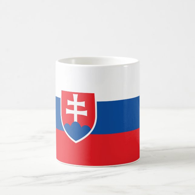 Slovakien flagga kaffemugg (Center)