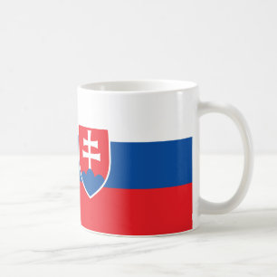 Slovakien Flagga keramiskt kaffe Mugg