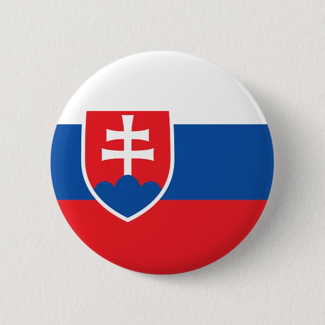 Slovakien flagga knapp (Framsida)