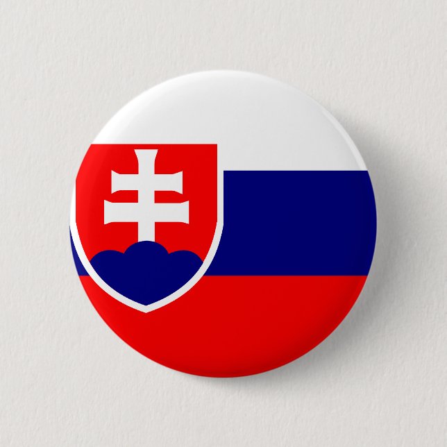 Slovakien flagga knapp (Framsida)