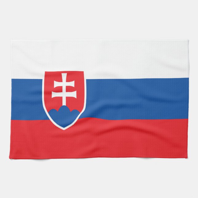 Slovakien flagga kökshandduk (Horisontell)