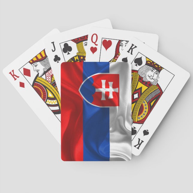 Slovakien flagga kortlek (Baksidan)