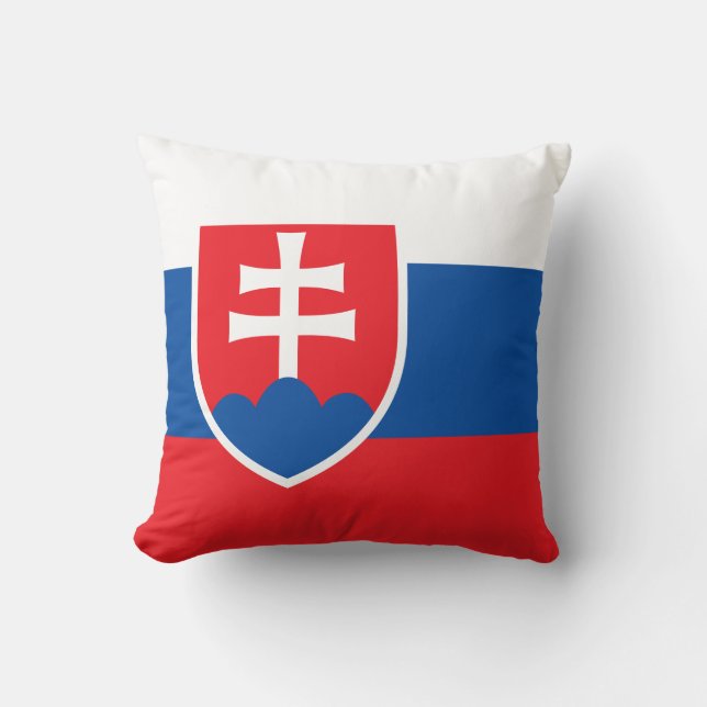 Slovakien Flagga Kudde (Framsida)