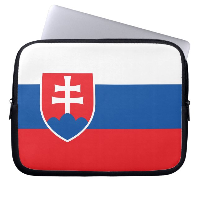 Slovakien Flagga Laptop sleeve (Framsidan)