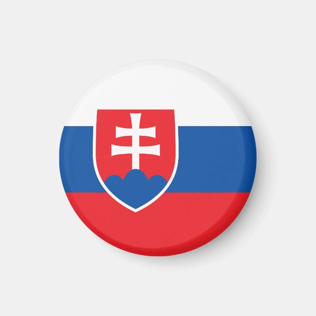 Slovakien Flagga Magnet (Framsidan)