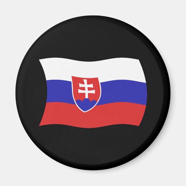 Slovakien Flagga Magnet (Framsidan)
