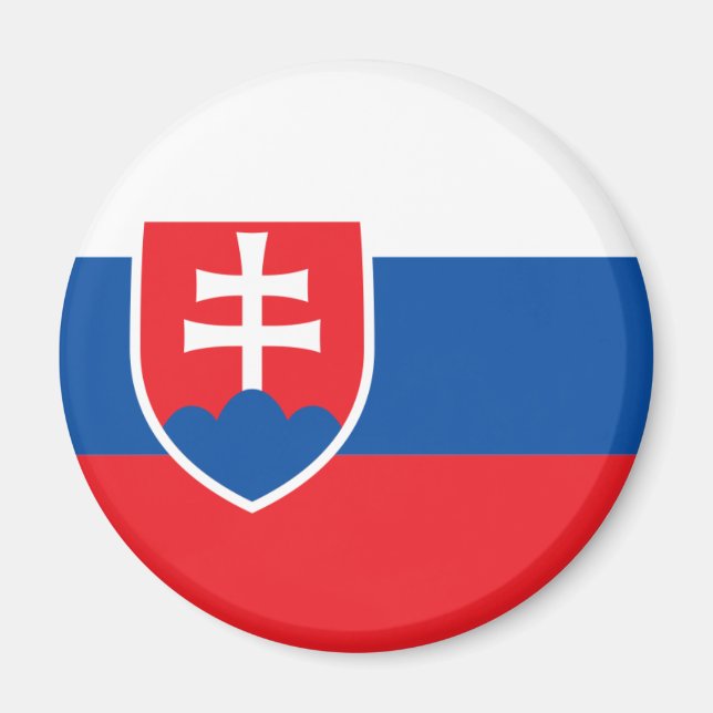Slovakien Flagga Magnet (Framsidan)