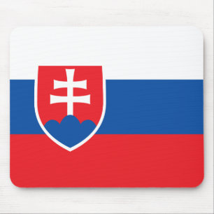 Slovakien Flagga Musmatta