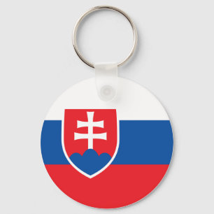 Slovakien Flagga Nyckelring