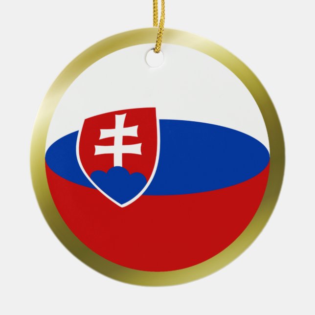 Slovakien Flagga Ornament (Framsidan)