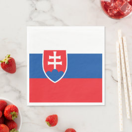 Slovakien flagga pappersservett
