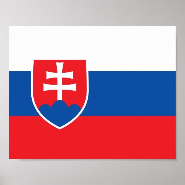 Slovakien Flagga Poster (Framsidan)