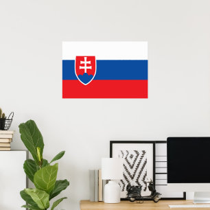 Slovakien flagga poster