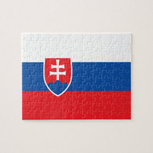 Slovakien flagga pussel