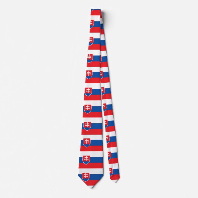 Slovakien Flagga Slips (Framsida)