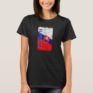 Slovakien flagga Slovensko Bratislava T Shirt