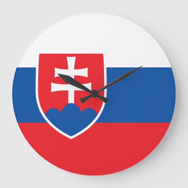 Slovakien Flagga Stor Klocka (Framsida)