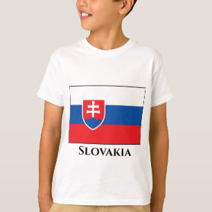 Slovakien Flagga T Shirt