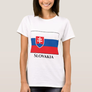 Slovakien Flagga T Shirt