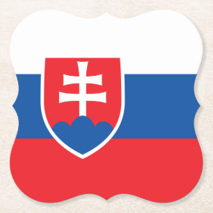 Slovakien Flagga Underlägg Papper