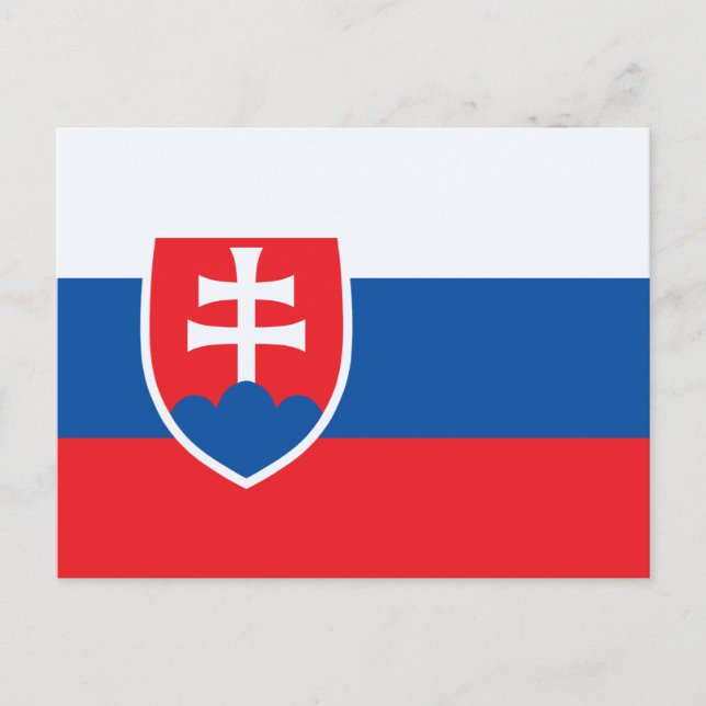 Slovakien flagga vykort (Framsida)