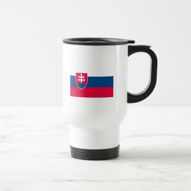 Slovakien flaggamugg resemugg (Höger)