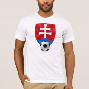 Slovakien fotbollemblem för Slovaks över hela Tee Shirt