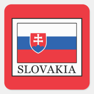 Slovakien Fyrkantigt Klistermärke