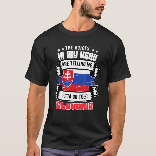 Slovakien i mitt huvud t shirt (Framsida)