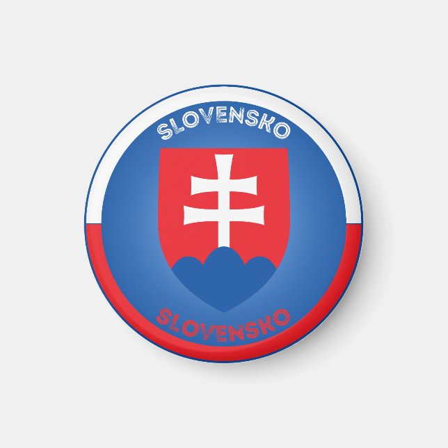 Slovakien Jackande av Arm Circle Shape Magnet (Framsidan)