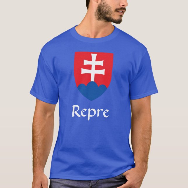 Slovakien Jackande av Arm Repre T-Shirt (Framsida)
