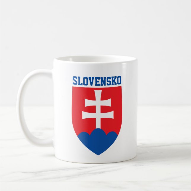 Slovakien jackar arm kaffemugg (Vänster)