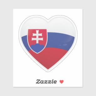 Slovakien Kärlek Flagga Klistermärken