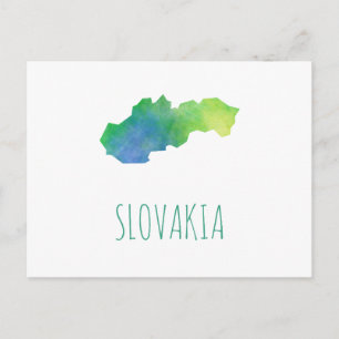 Slovakien Karta Vykort